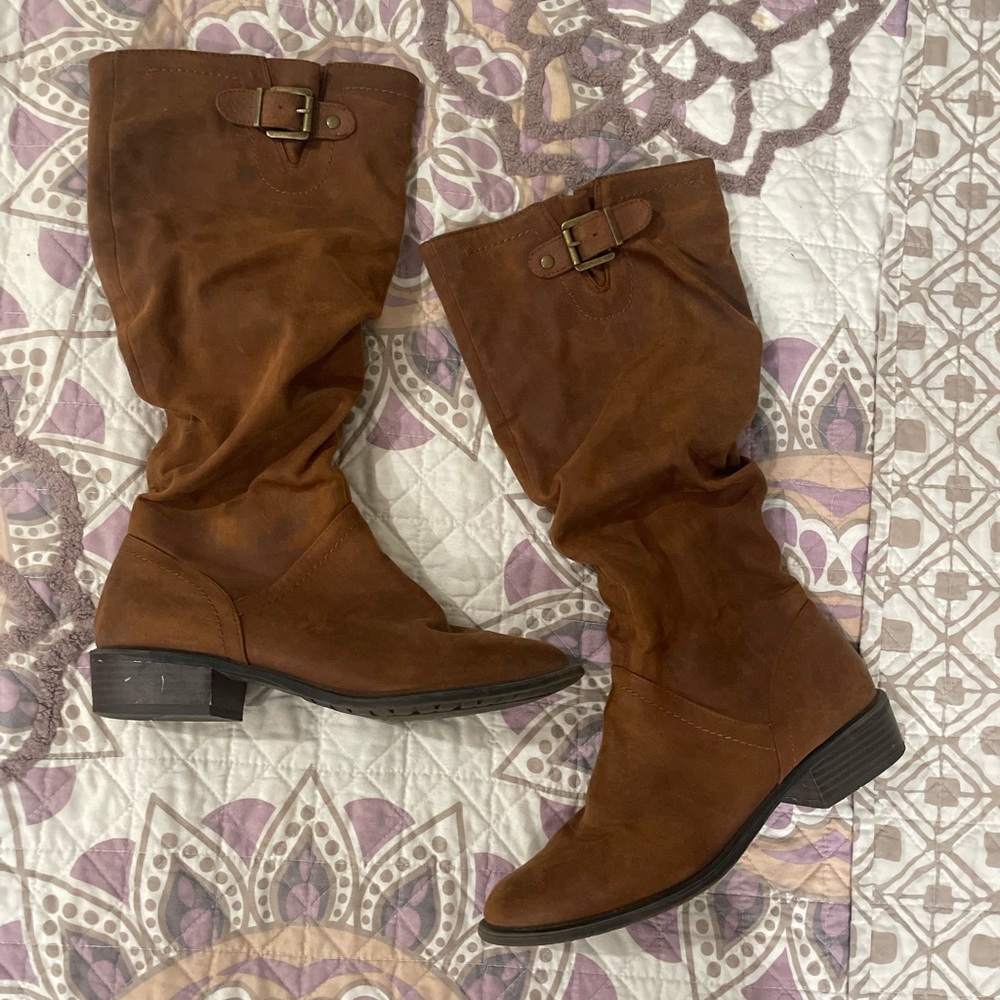 Brown Suede Boots